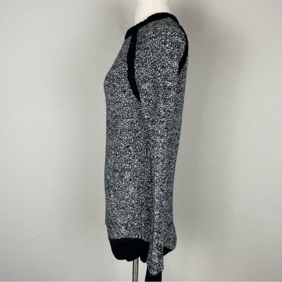 Lululemon Black White Marled Knit Crew Neck Sweater Tunic *XS/S - Picture 5 of 9